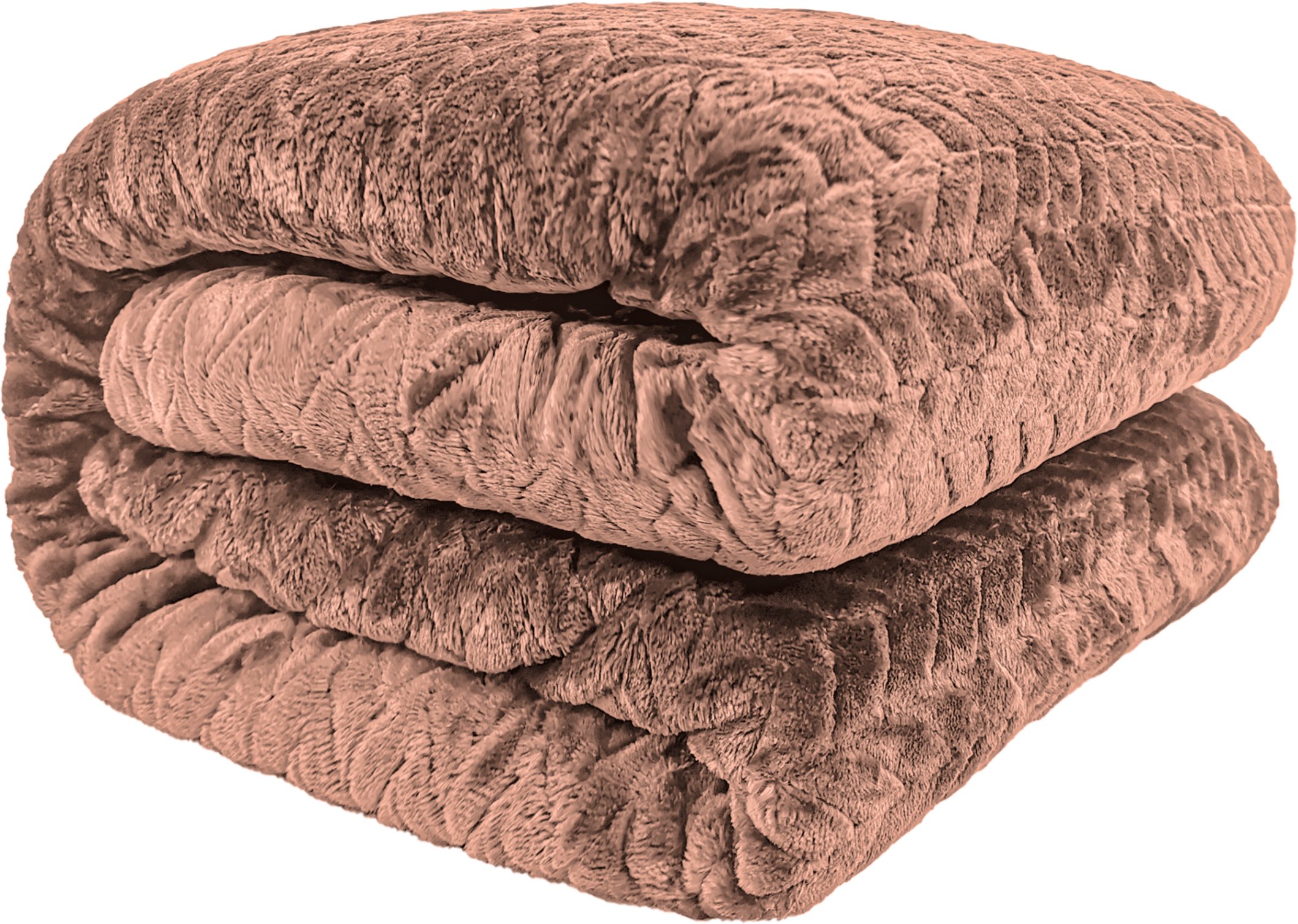 kontrast Koc 200x220 ciemny beżowy Fuero przytulny ciepły elegancki narzuta stylowy