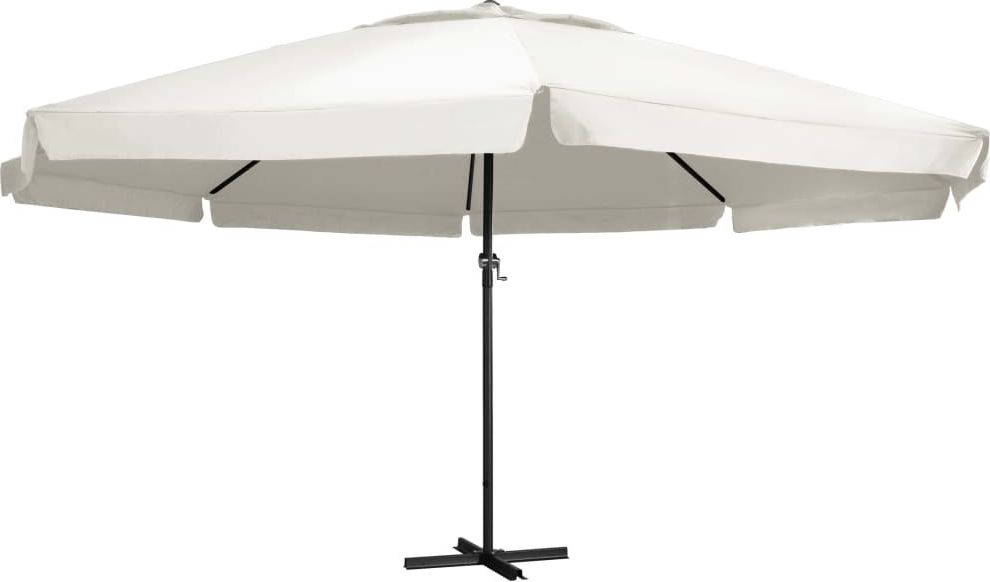 vidaXL VidaXL Parasol ogrodowy na słupku aluminiowym, 600 cm, piaskowy