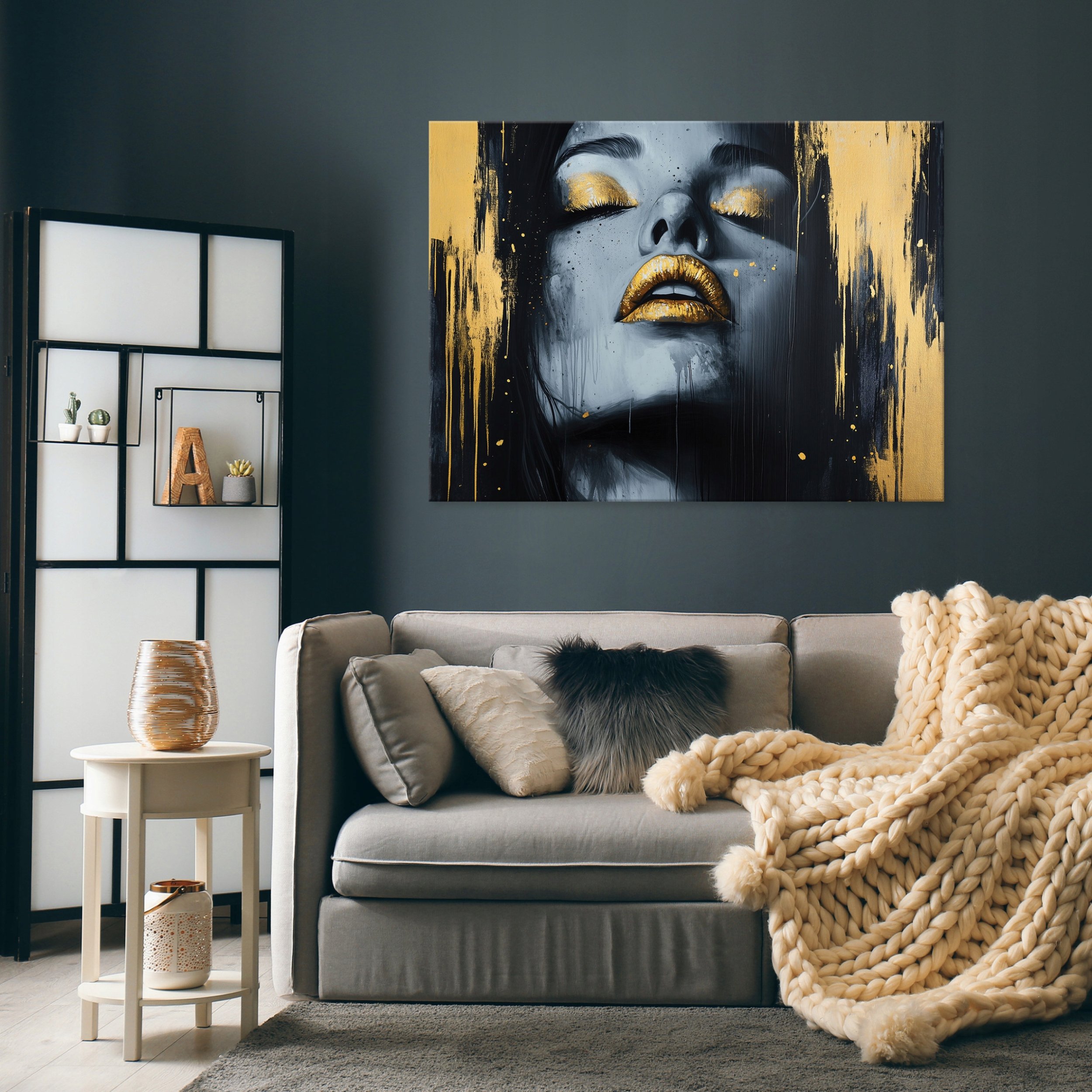 OBRAZ NA PŁÓTNIE ŚCIANĘ ABSTRAKCJA KOBIETA DO SYPIALNI SALONU KUCHNI 60x40