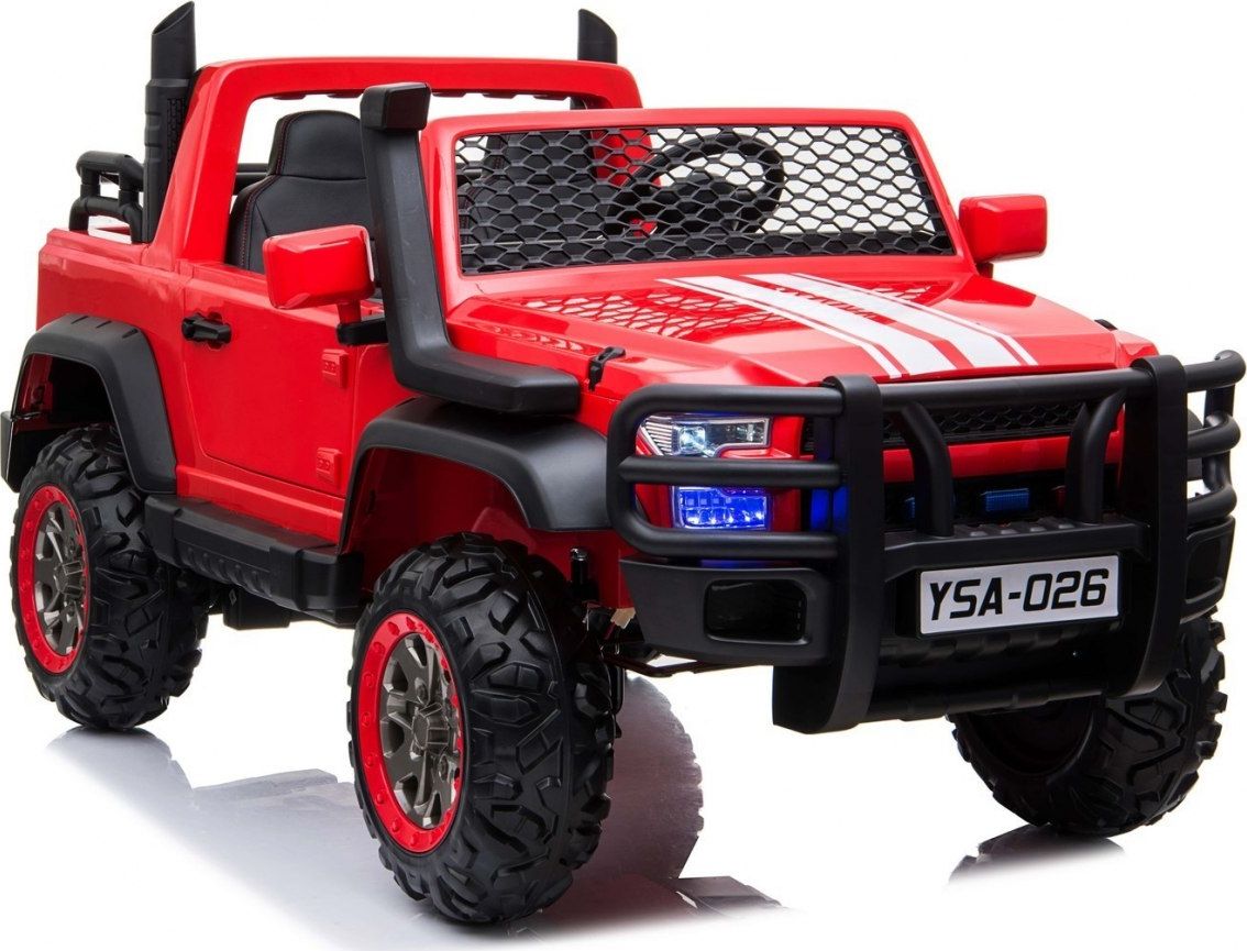 Super-Toys MEGA DZIP 4X4, MIĘKKIE KOŁA EVA, MIĘKKIE SIEDZENIE, PANEL, FULL OPCJA /YSA026