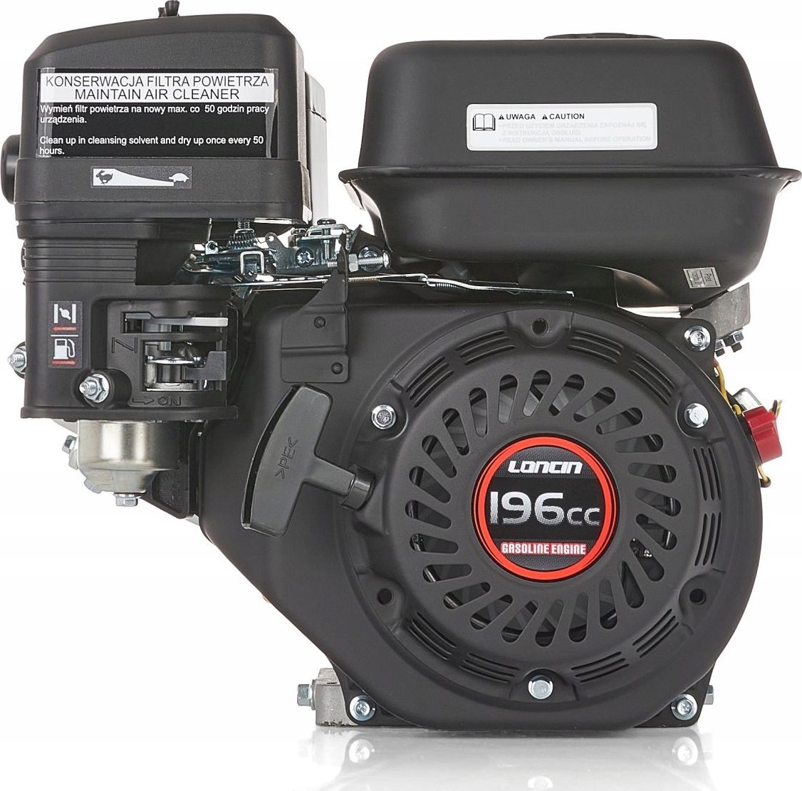 Agregat Geko Silnik spalinowy 6,5HP Loncin 196cc 20mm EURO 5 (1)