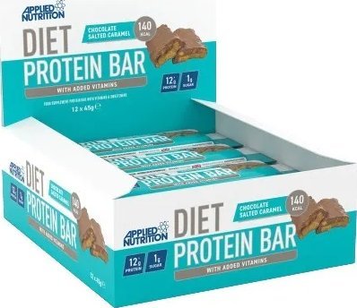 Applied Nutrition - Baton Proteinowy, Diet Protein Bar, Chocolate Salted Caramel, 12 x 45g