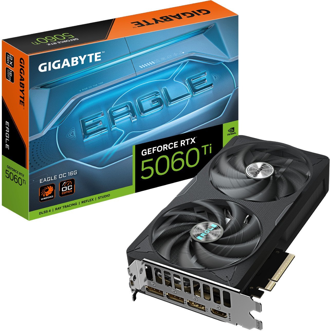 Karta graficzna Gigabyte GeForce RTX 5060 Ti Eagle OC 16GB GDDR7 DLSS4 (GV-N506TEAGLE OC-16GD)