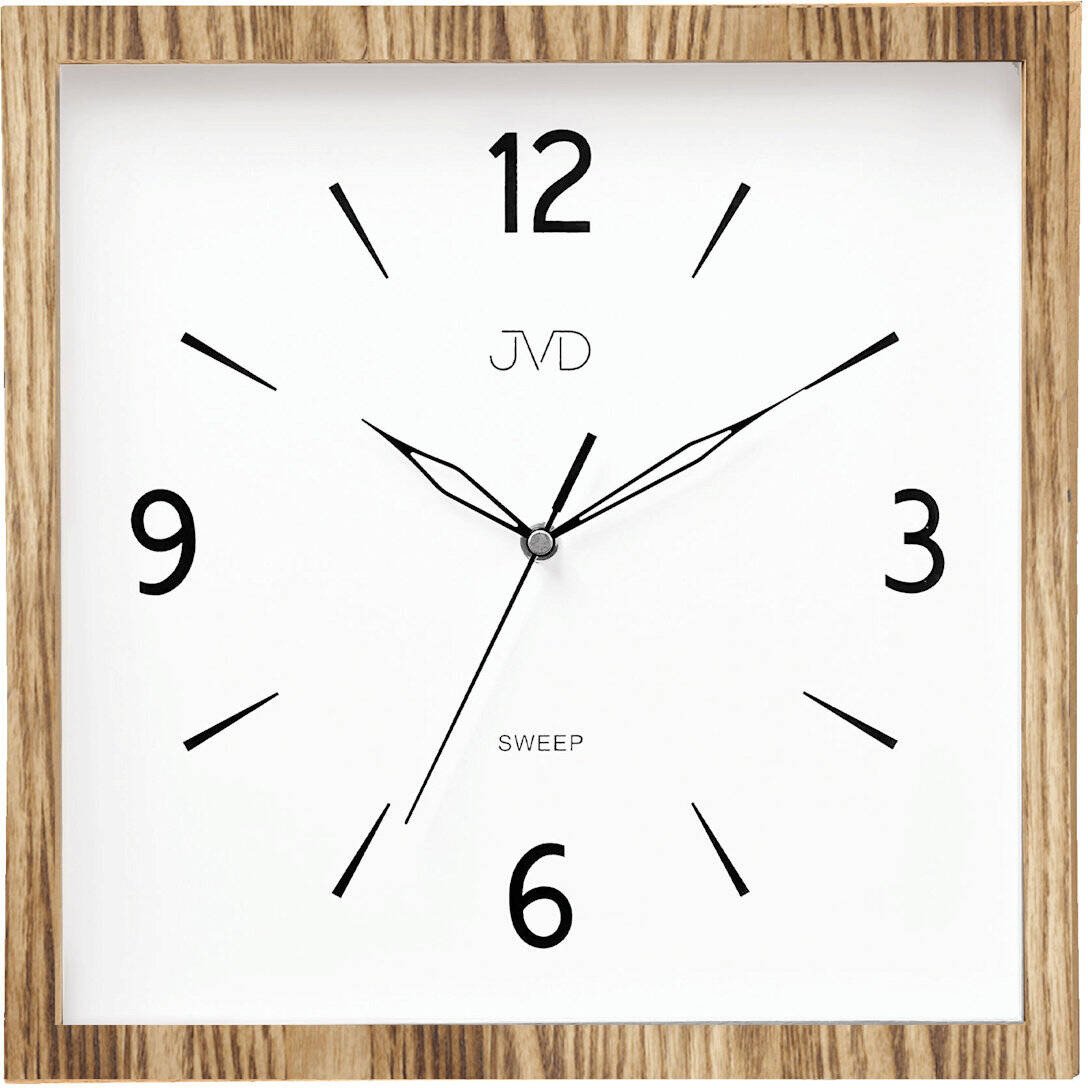 Zegar ścienny JVD NS24020.78 30 cm drewniany cichy .