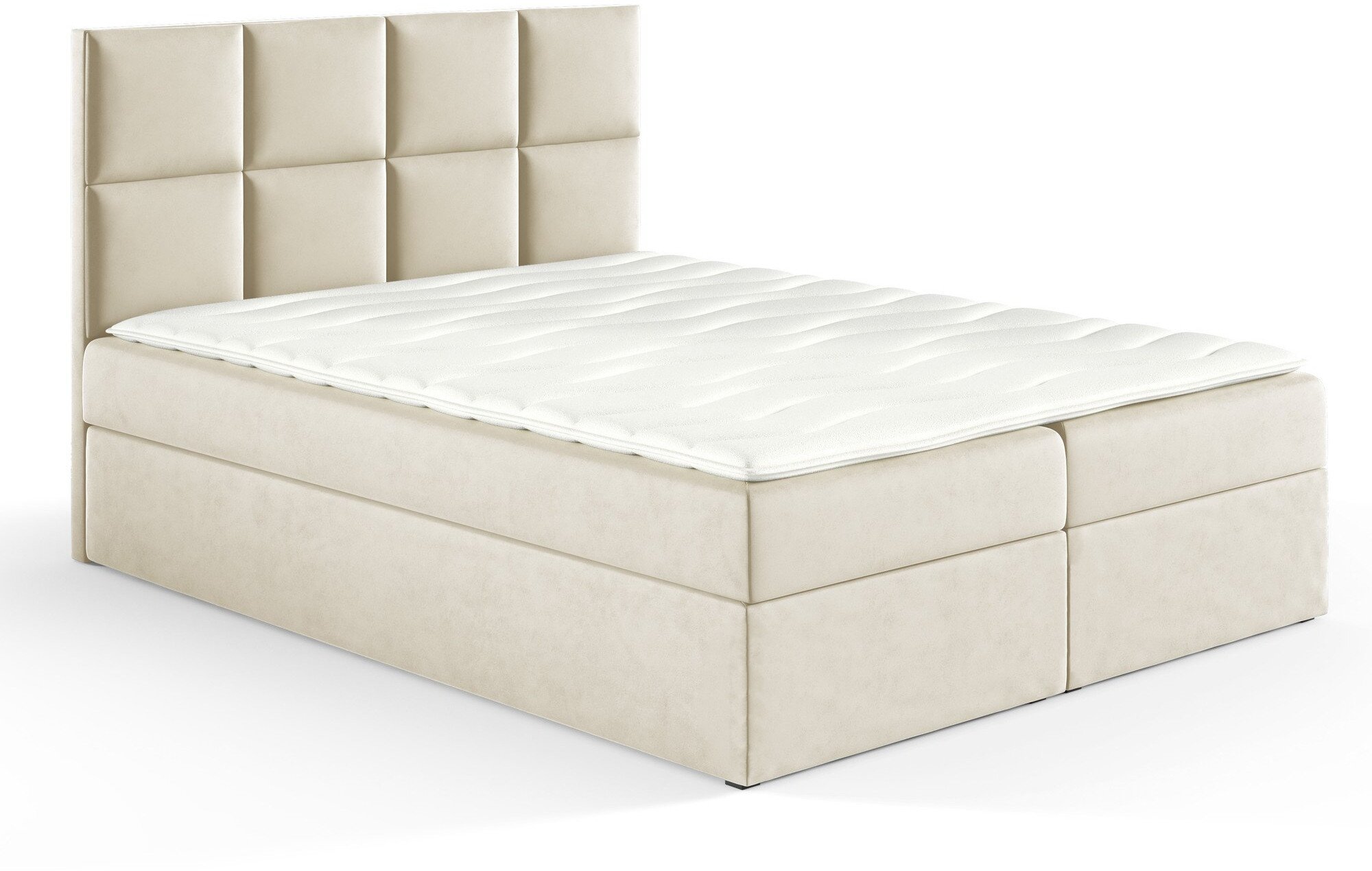 Łóżko kontynentalne Gobi Box 200x200 bez nóżek riviera 21