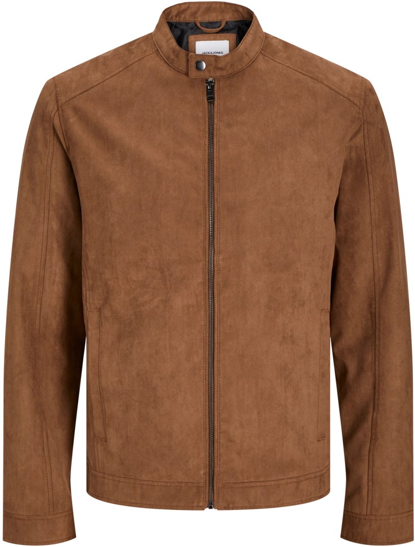 Jack&Jones kurtka z syntetycznego zamszu JJEDYLAN CLEAN JACKET NOOS 12261197 COGNAC L