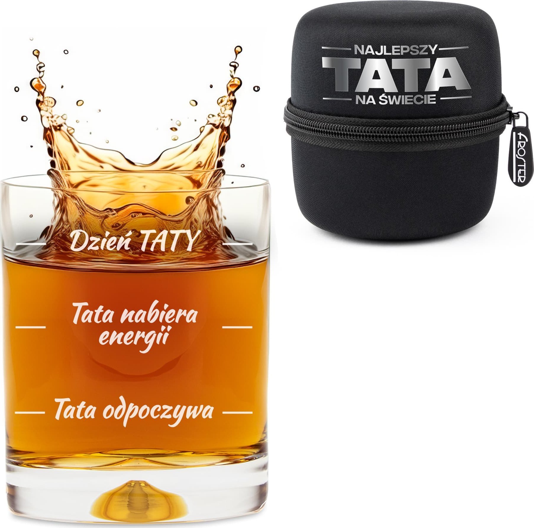 Froster Szklanka do whisky w etui dla Taty - Prezent na Dzień Ojca - na urodziny