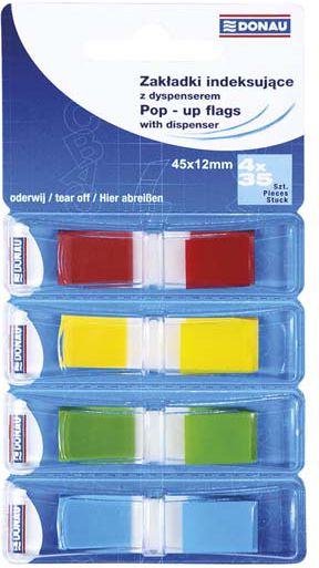 Donau ZAKŁADKA INDEKS.DONAU PP 12X45 4 KOL. ZAKŁADKA INDEKSUJĄCA - 7557001PL-99