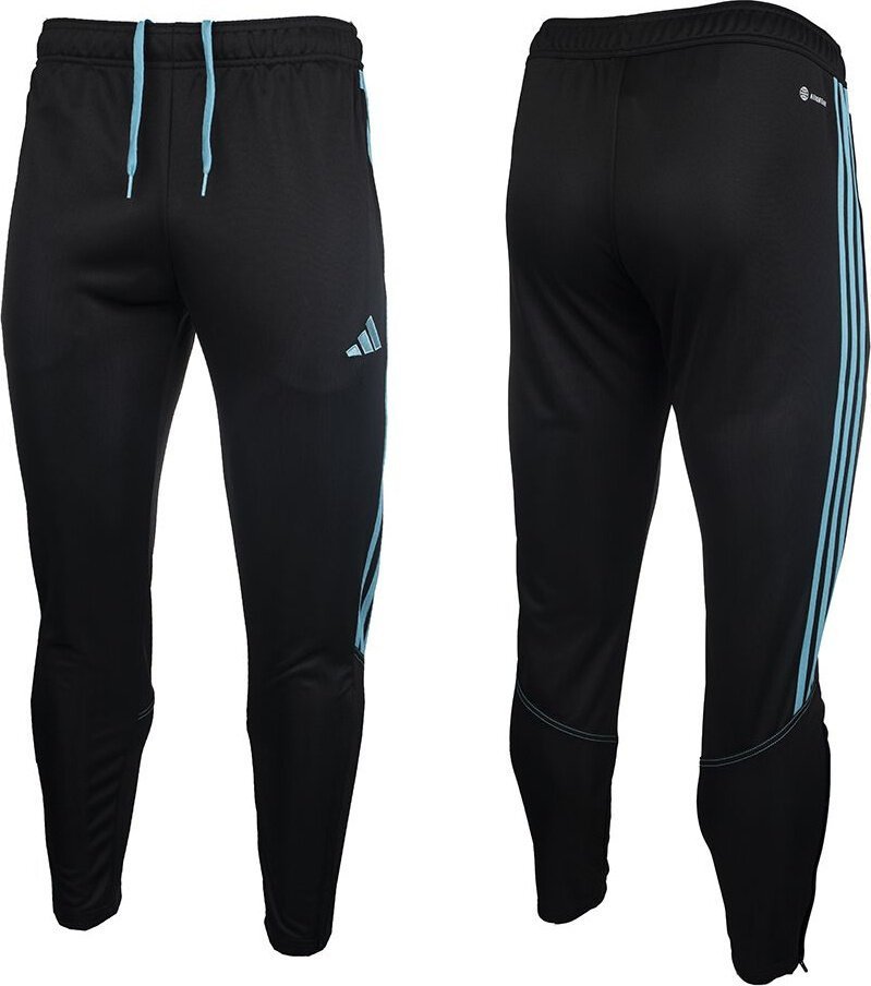 Adidas Spodnie dla dzieci adidas Tiro 23 Club Training czarno-niebieskie IC1588 128cm