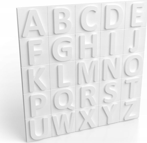 Decortena Panel Ścienny 3D ALFABET