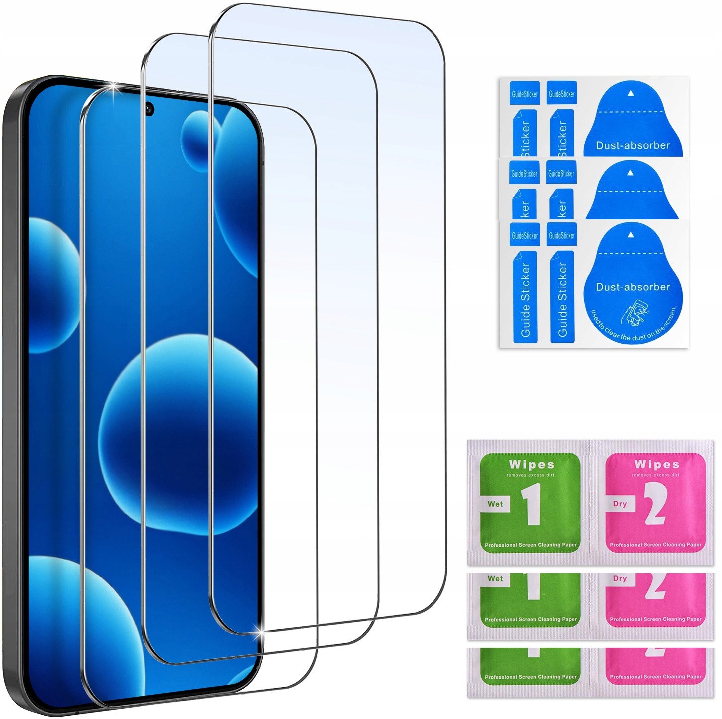 3x SZKŁO HARTOWANE do Realme 14x 5G SZYBKA 9H |zestaw 3 sztuk