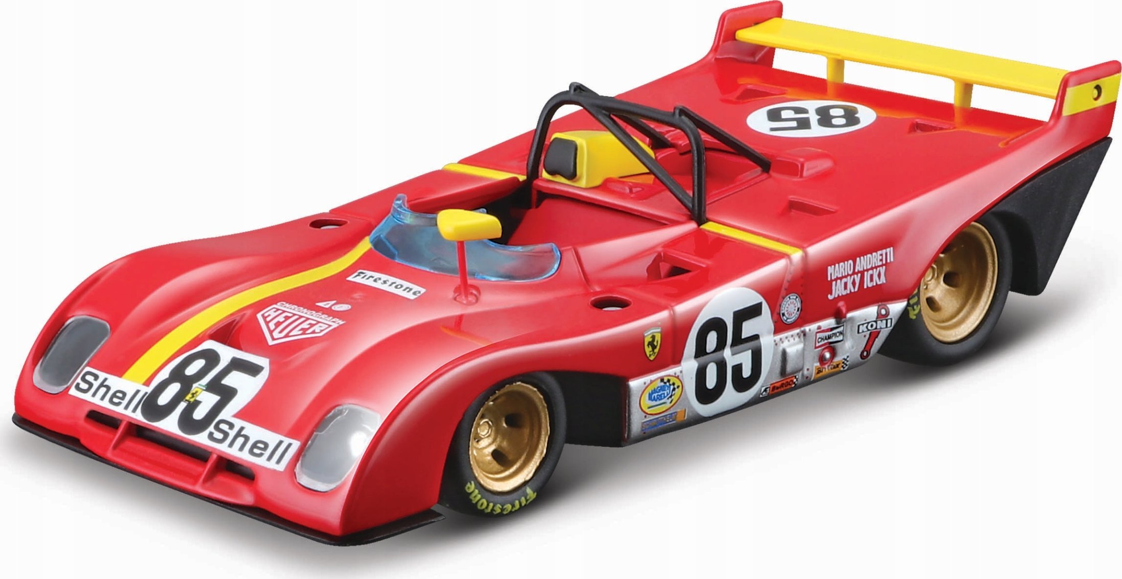 Figurka Ferrari 312 P 1972 85 red 1:43 BBURAGO