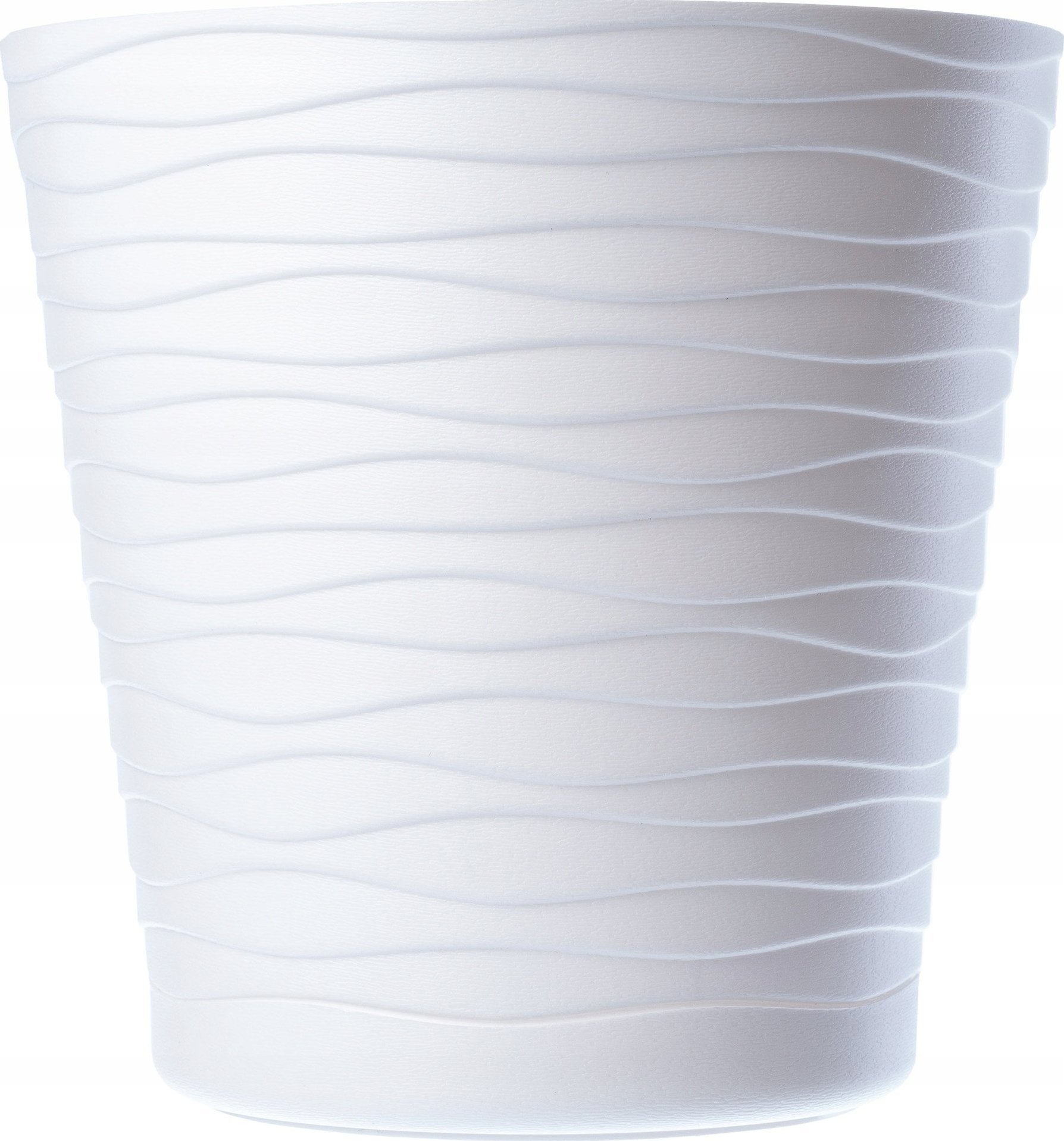 Kadax Doniczka Osłonka Na Kwiaty Podstawka Biała 13cm