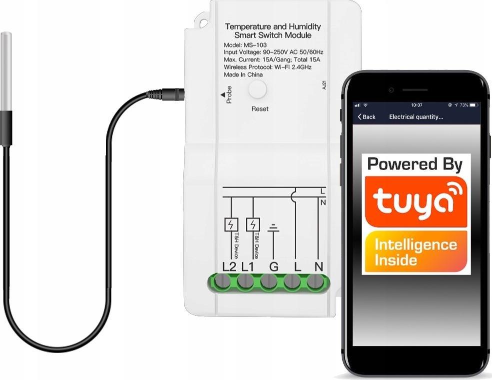 RTX Termostat zewnętrzny czujnik temperatury TUYA WiFi