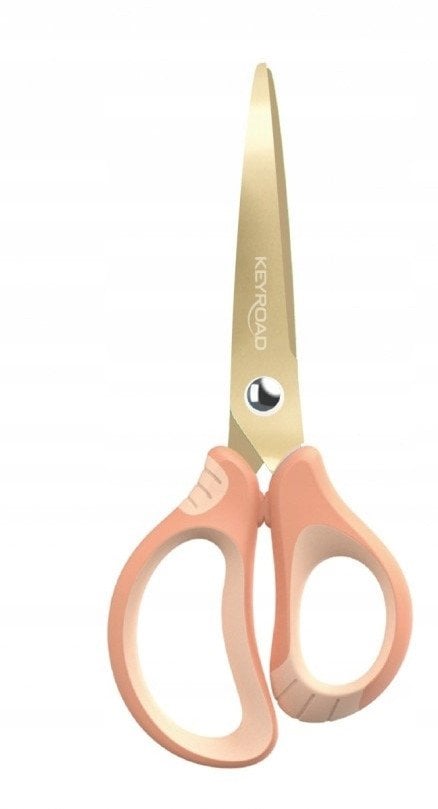 Nożyczki KEYROAD Metallic, powłoka tytanowa, 15,5 cm, display, mix kolorów