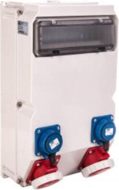 PCE Rozdzielnica stacjonarna KOSZALIN 32A/5P 16A/5P 2GS IP67 (9026274W)