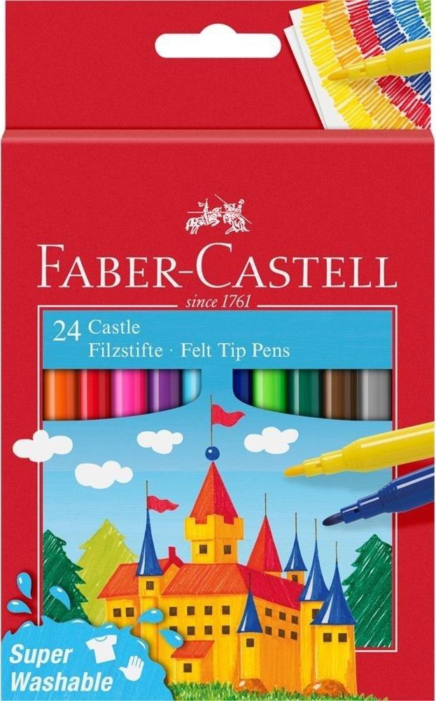 Faber-Castell Flamastry Zamek 24 kolory FABER CASTELL