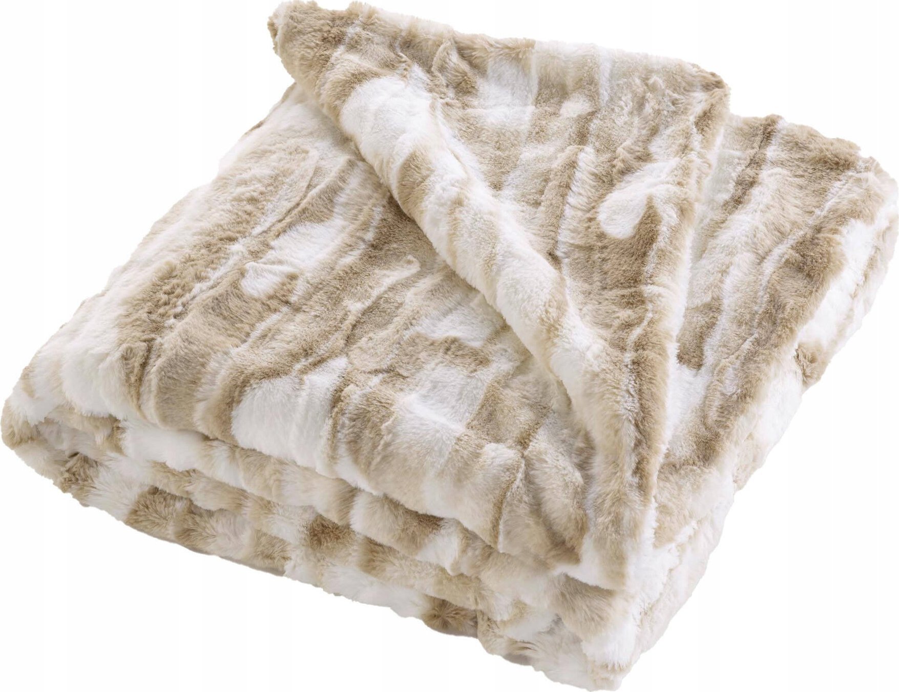 Douceur d`Interieur Pluszowy koc ze sztucznego futra, CHAYENNE