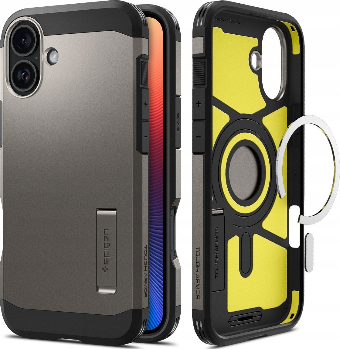 Spigen Spigen Tough Armor MagSafe, gunmetal - iPhone 6.7" 2024