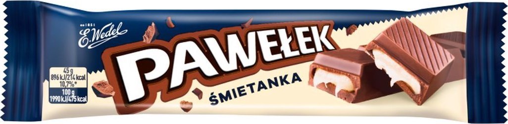 E.Wedel E. Wedel Pawełek Batonik mleczny śmietanka 45 g
