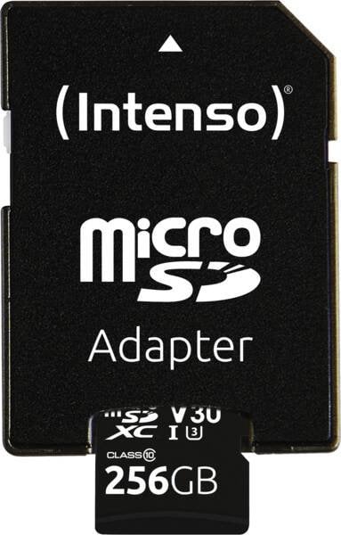 Intenso microSDXC 256GB C10 UHS-I Professional + Adapter
