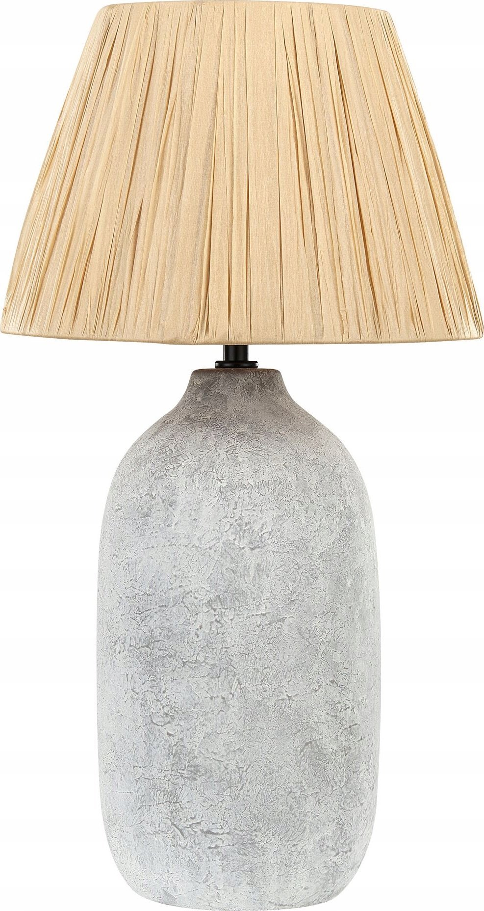 Lampa stołowa Beliani Lampa stołowa ceramiczna szara MATILDE