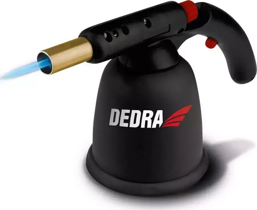 Dedra Lampa lutownicza gazowa z zapłonem PIEZO, plastikowa obudowa