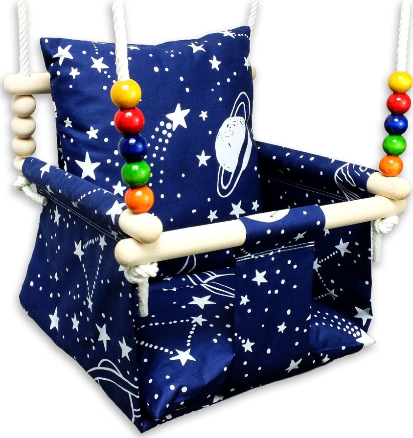 Huśtawka Elior Kubełkowa huśtawka dziecięca kosmos - Berma