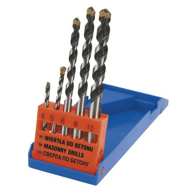 Wiertło Topex do betonu walcowe 4 5 6 10 8mm zestaw (60H300)
