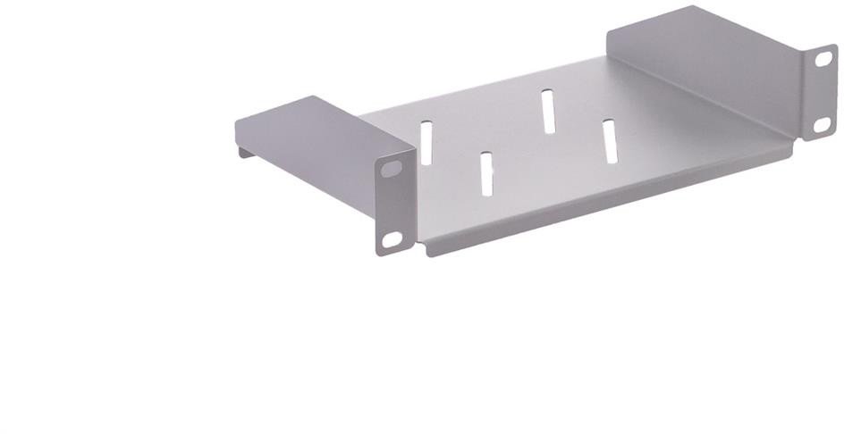 Półka stała do szafy RACK 10 cali 1U 150mm szara