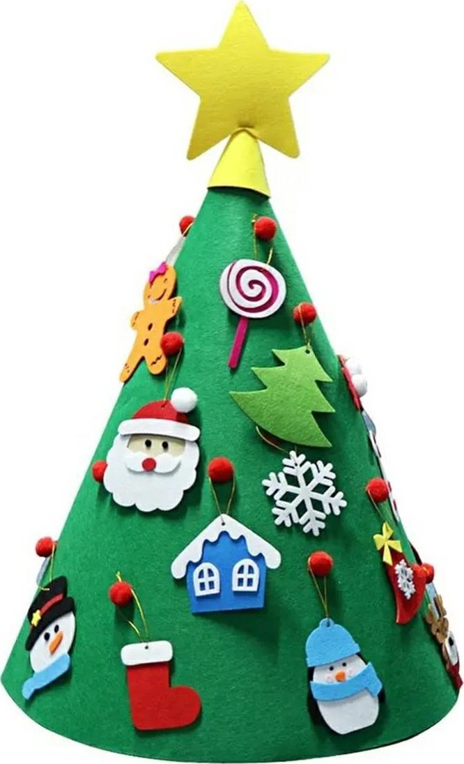 Dekoracja świąteczna ATL DA63 Filcowa choinka 50x70 diy