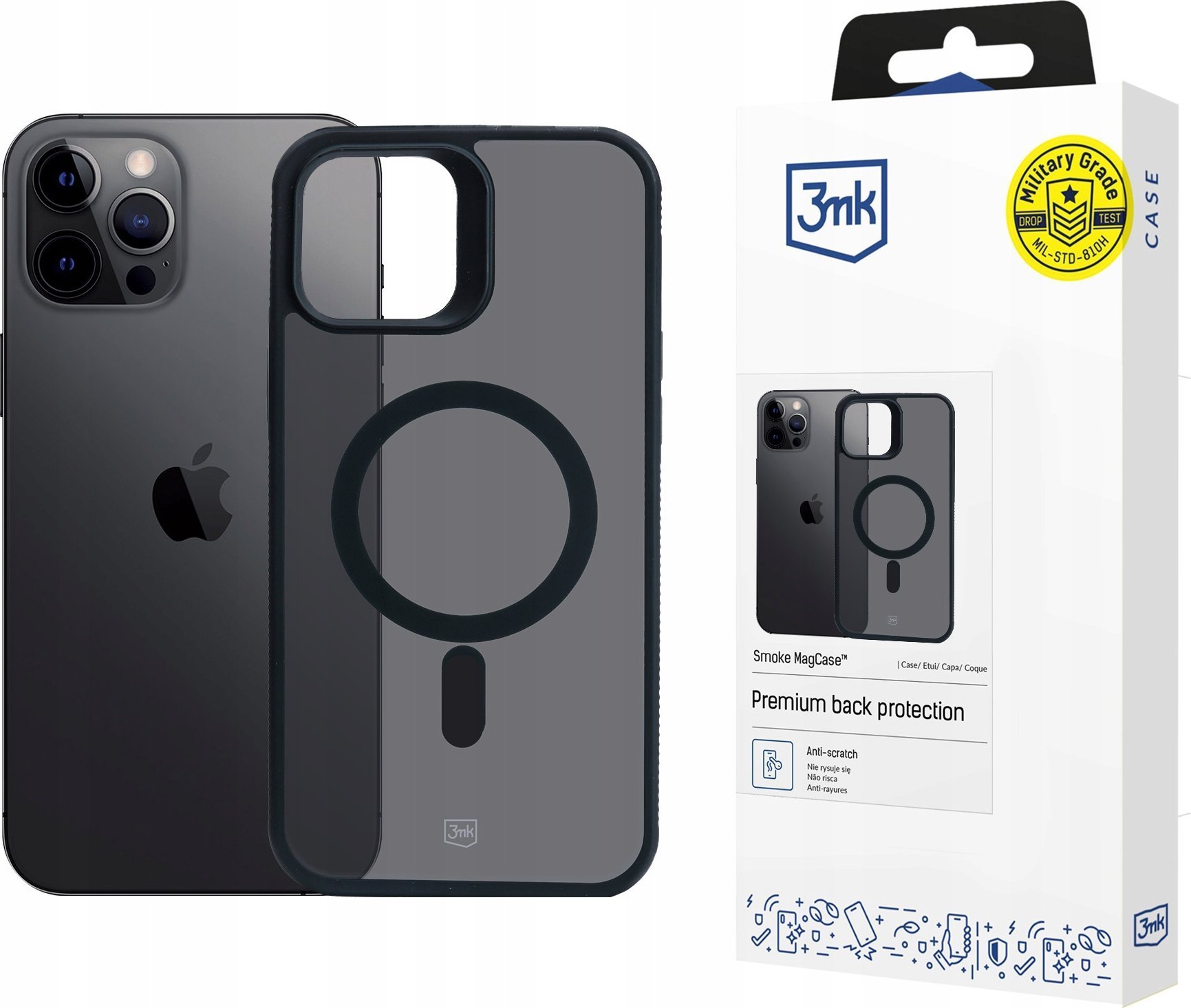 3MK Etui Smoke MagCase do Apple iPhone 12 Pro Max