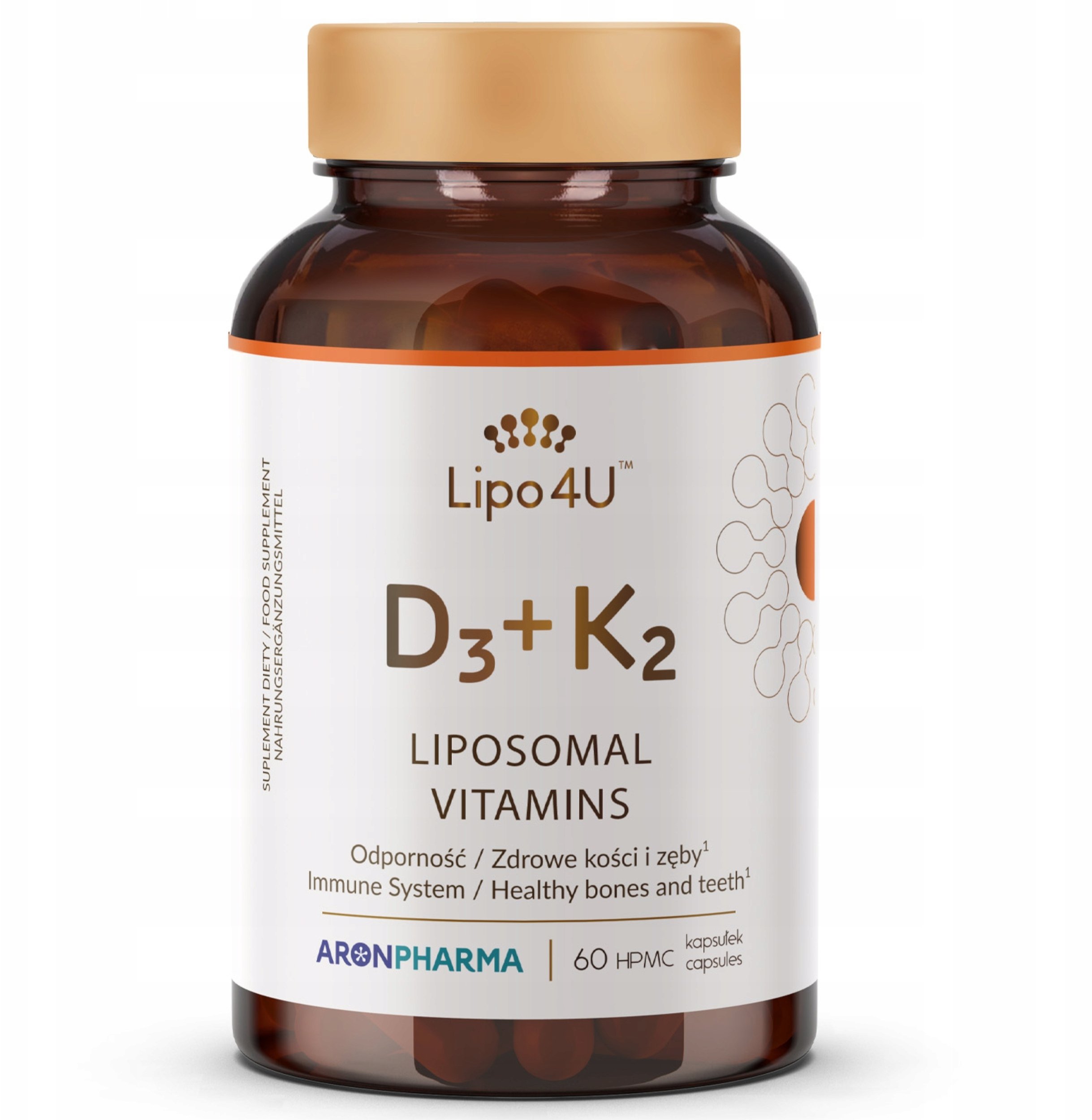 AronPharma_Lipo4Me D3+K2 suplement diety 60 kapsułek