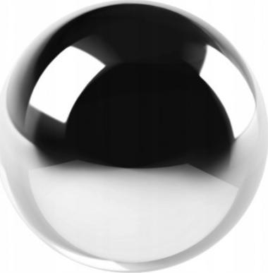 Polnix Kula dekoracyjna ceramiczna 19 cm srebrna