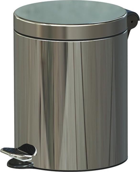 Kosz na śmieci ALDA na pedał srebrny (AF611-19)