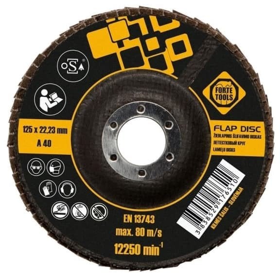 FLAP SANDING BLADE 125X22,23 MM FORTE T