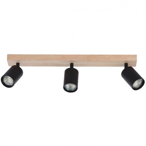 Kinkiet GU10 LED Dabi ruchomy x3 czarny + WD