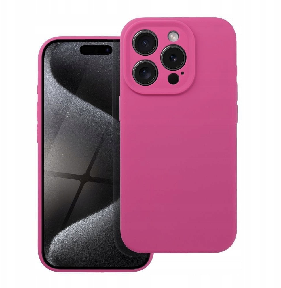 Futerał SILICONE 2mm do IPHONE 16 Pro Max róż
