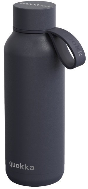 Quokka Solid With Strap - Butelka termiczna ze stali nierdzewnej 510 ml z paskiem (Slate)