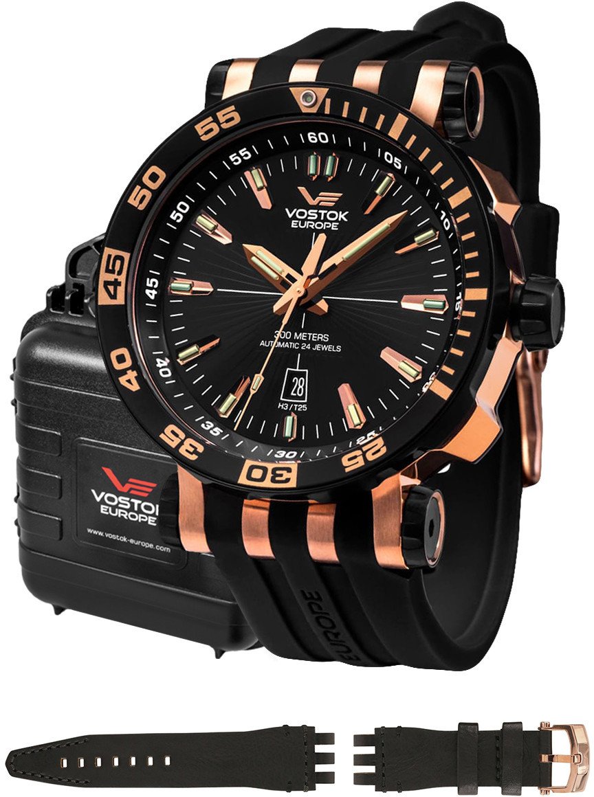 Zegarek męski Vostok Europe NH35A-575E282S czarny