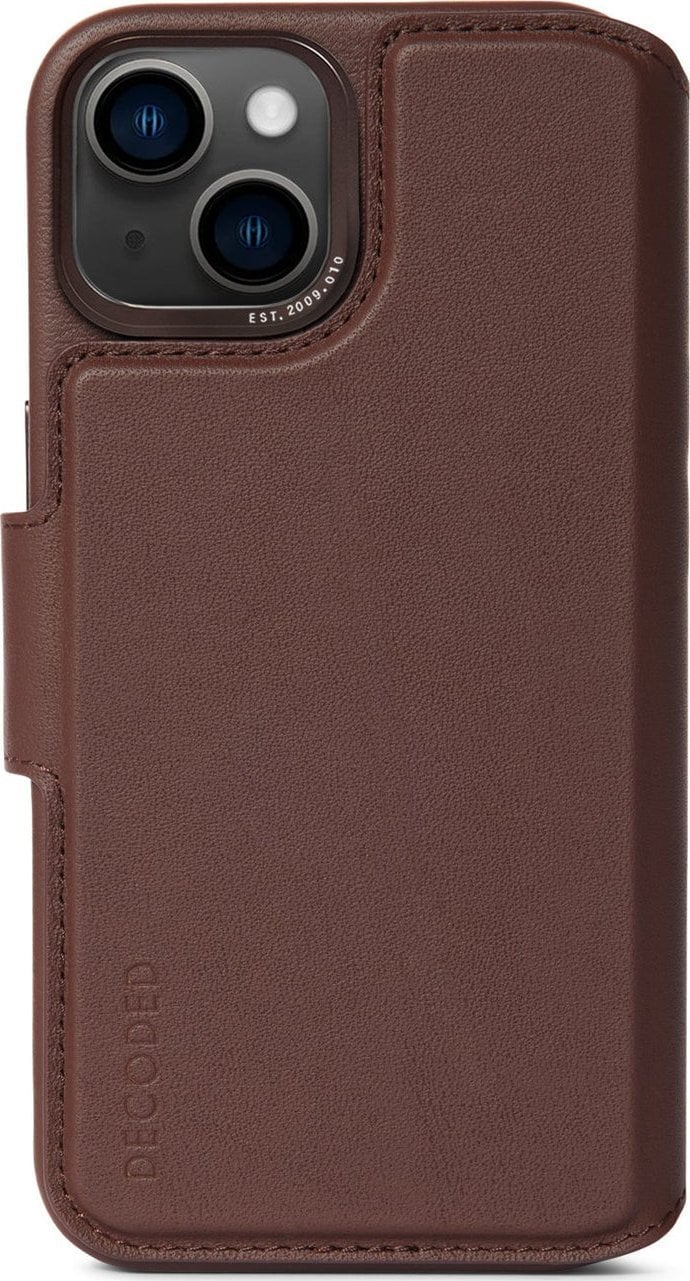 Decoded Decoded Leather MagSafe Modu Wallet iP 14Plus Chocolate Brown