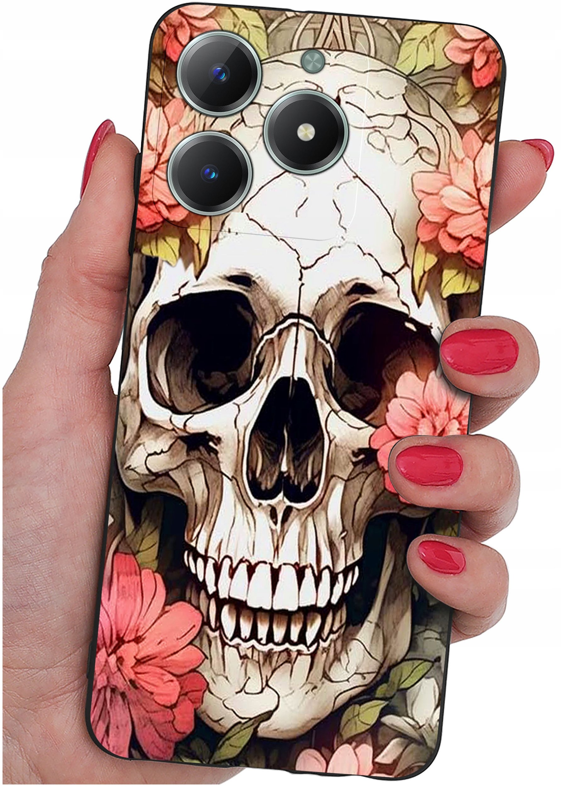 Etui do Realme C61 | C63 WZORY |SILIKONOWE MATT CASE + SZKŁO 9H