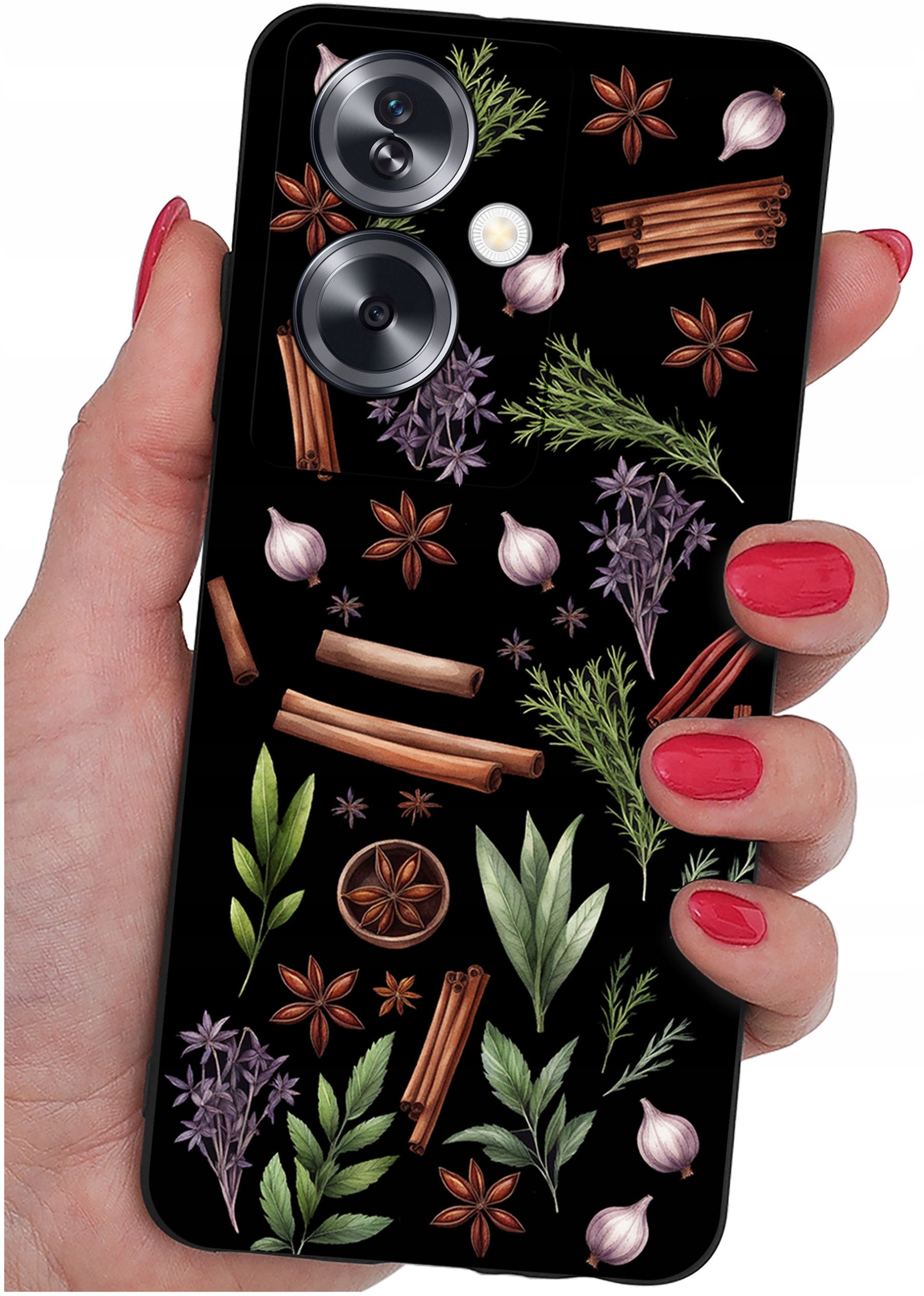 ETUI do Oppo A79 5G WZORY |SILIKONOWE MATT CASE + SZKŁO ochronne 9H