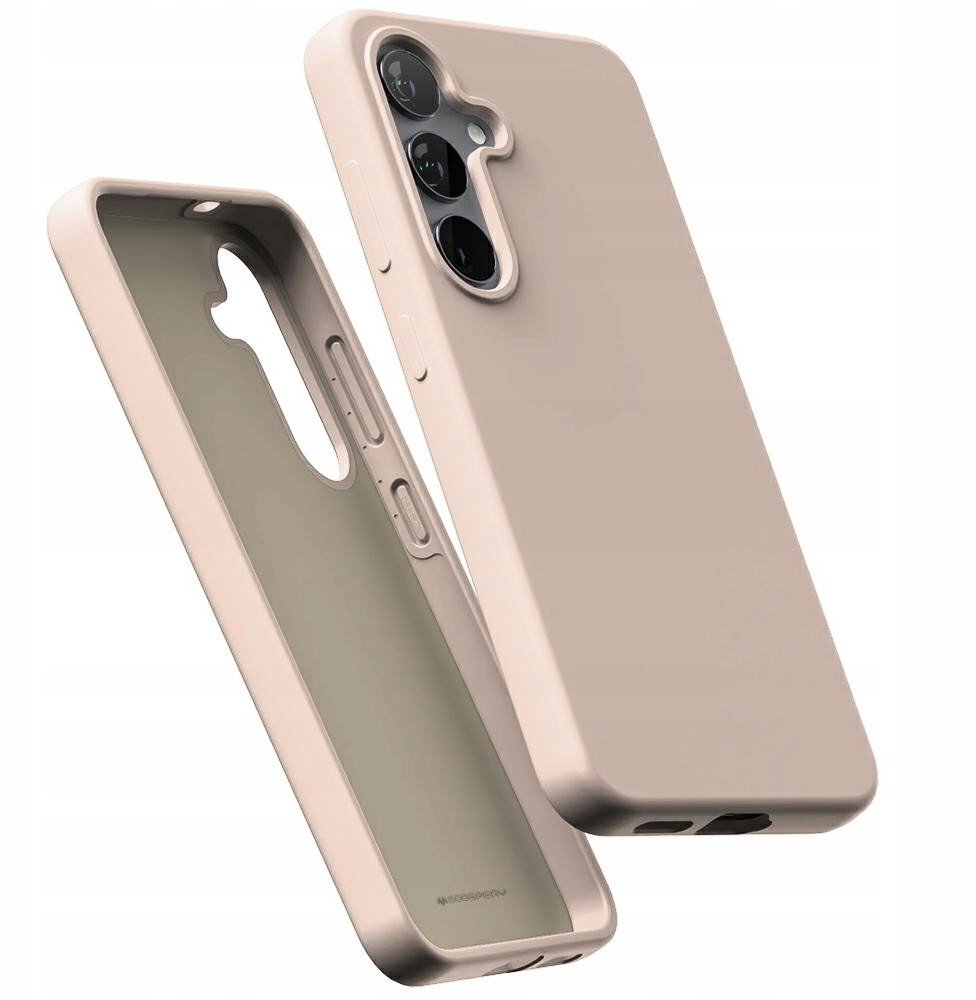 Etui Mercury Pure MagSafe Silicone do Samsung Galaxy S25+ Plus piaskowy