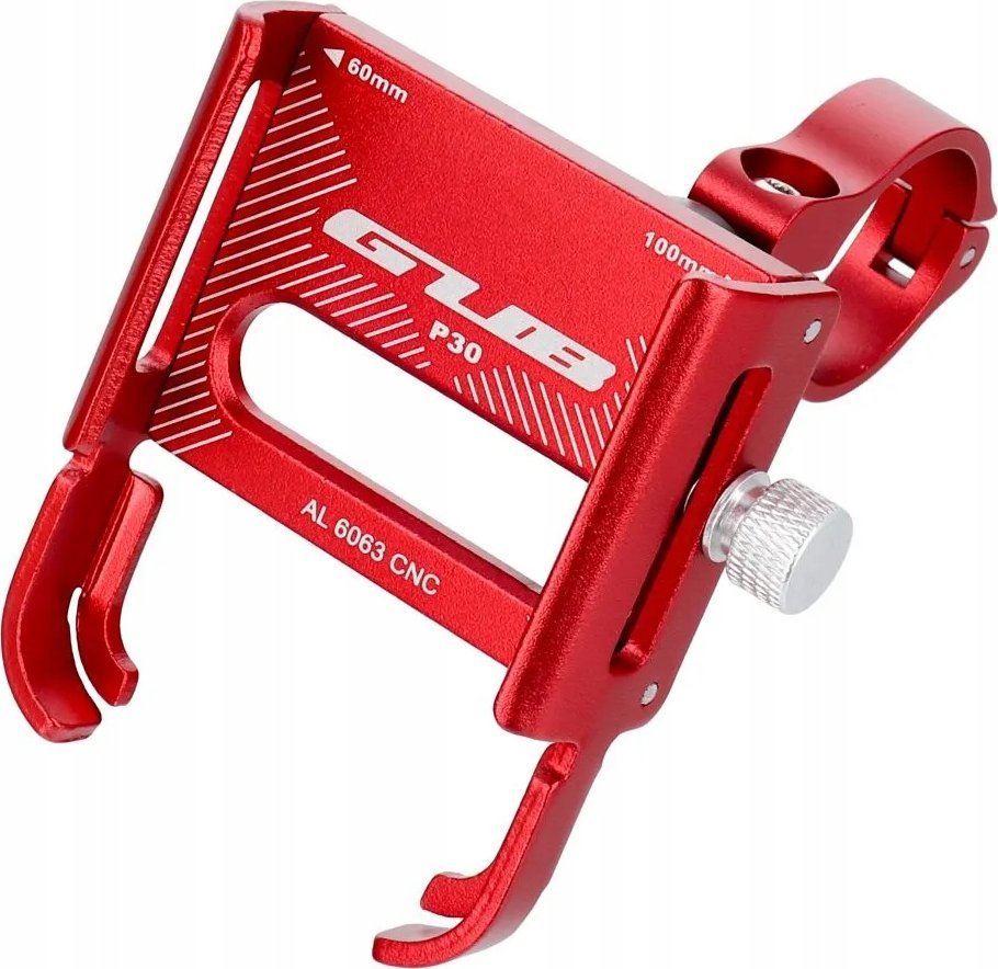 OEM GUB uchwyt rowerowy na kierownicę P30 Aluminium czerwony