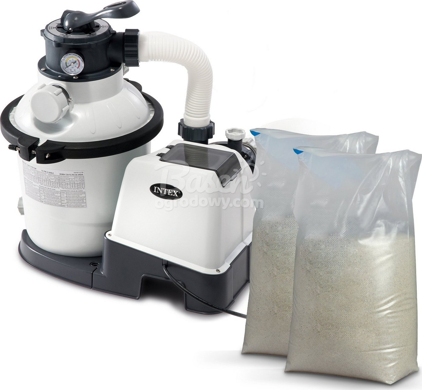 Intex Pompa filtrująca piaskowa 12000 l/h INTEX 26652 + 50 kg piasku