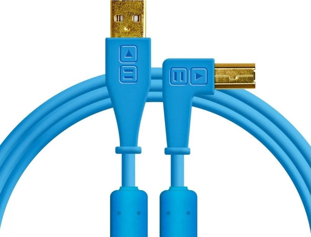 Kabel USB DJ TECHTOOLS Chroma Cable USB 1.5 m łamany niebieski