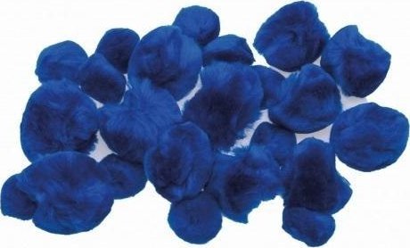 BREWIS Pompony puszyste niebieskie 24szt