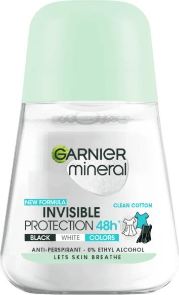 Garnier GARNIER_Invisible Protection 48H Clean Cotton Women Roll-On antyperspirant w kulkce 50ml
