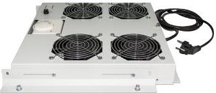 Intellinet Network Solutions Panel chłodzący 4x wentylator rack 19 sufitowy z termostatem (712798)
